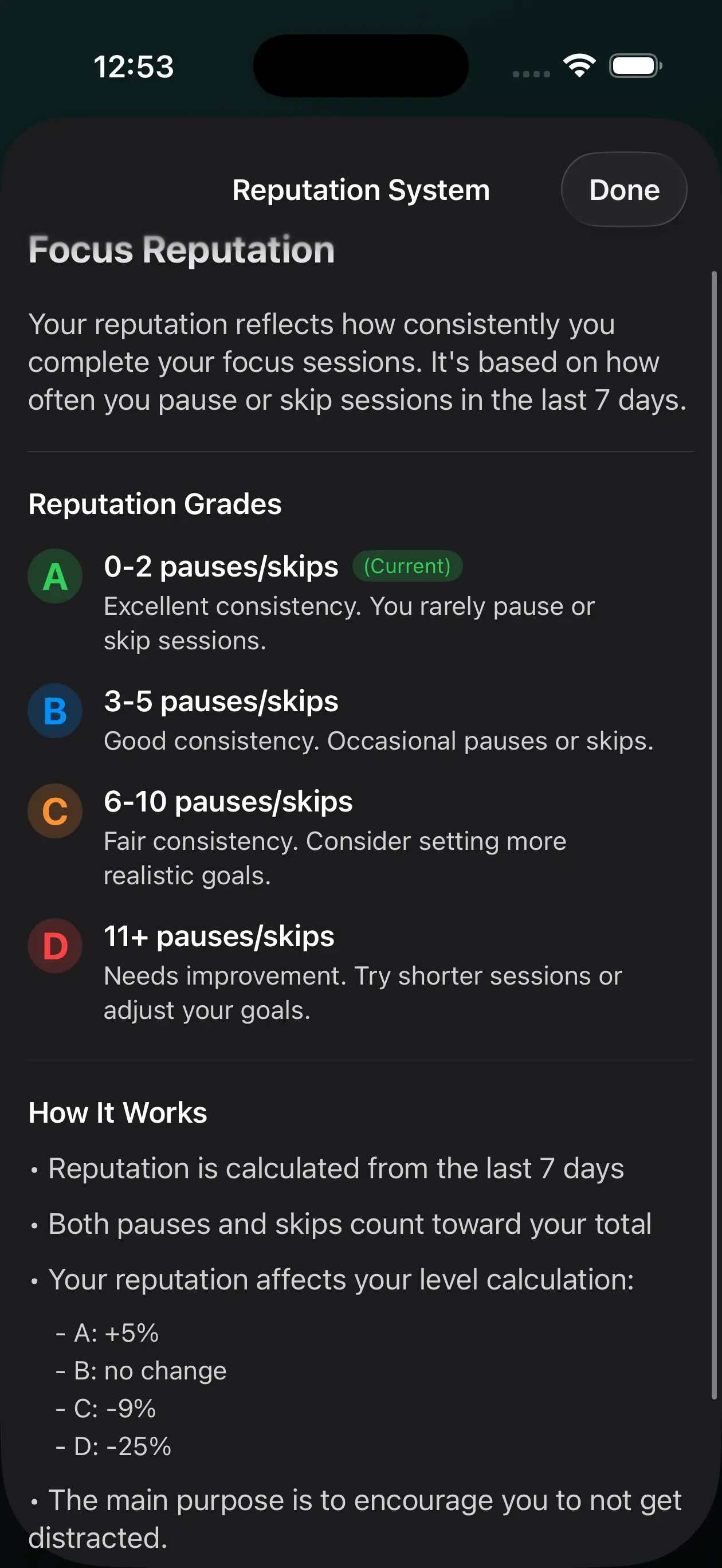 PomoFocus App Screenshot 5